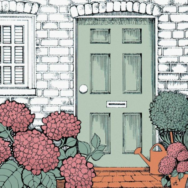 BAB168 Green Door Blank