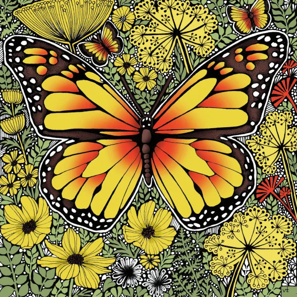 BAB245 Monarch Butterfly Blank