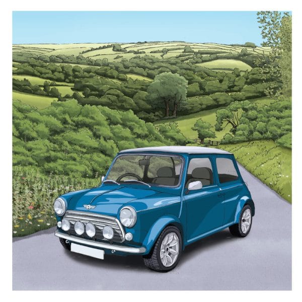 BAB302 Vintage Blue Mini Blank