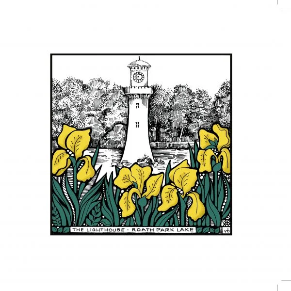 Milltir Sgwâr ~ Square Mile - Cardiff Roath Park Lake Lighthouse ~ WOAB753