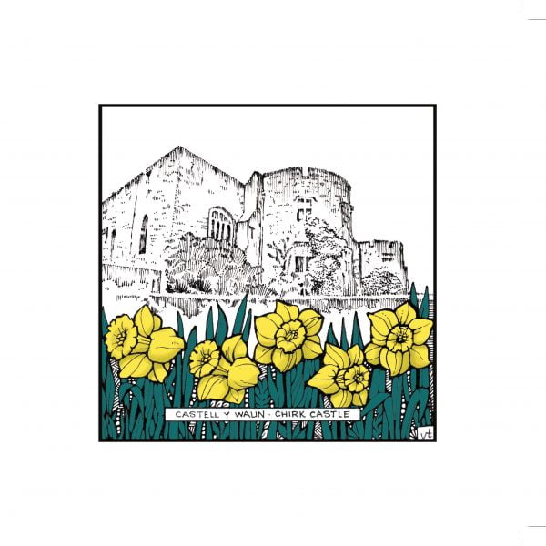 WOAB769 Chirk Castle Daffodils Milltir Sgwâr Square Mile