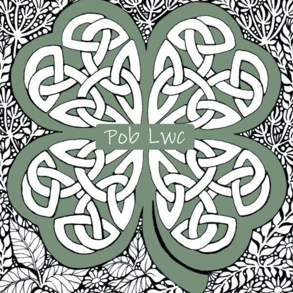WOAB625 Pob Lwc Celtic Four Leaf Clover (good luck)