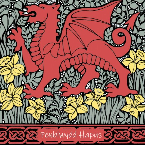 WOAB666 Penblwydd Hapus Daffodil Dragon