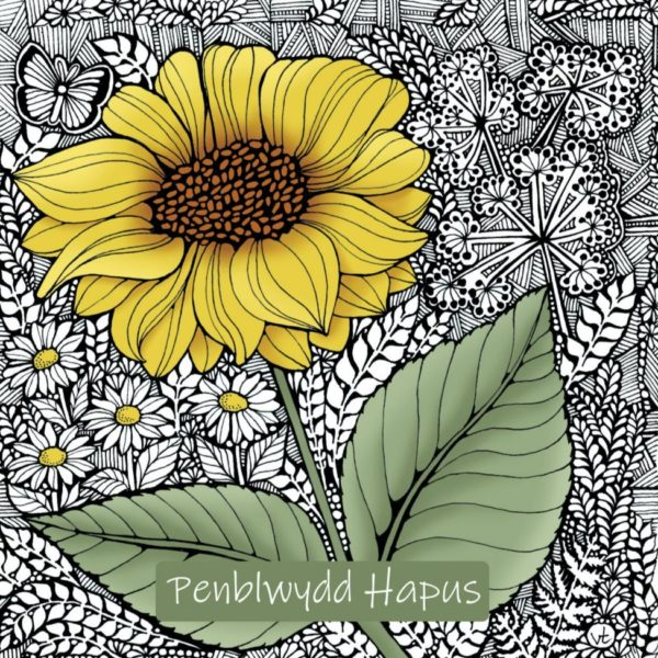 WOAB691 Penblwydd Hapus Sunflower
