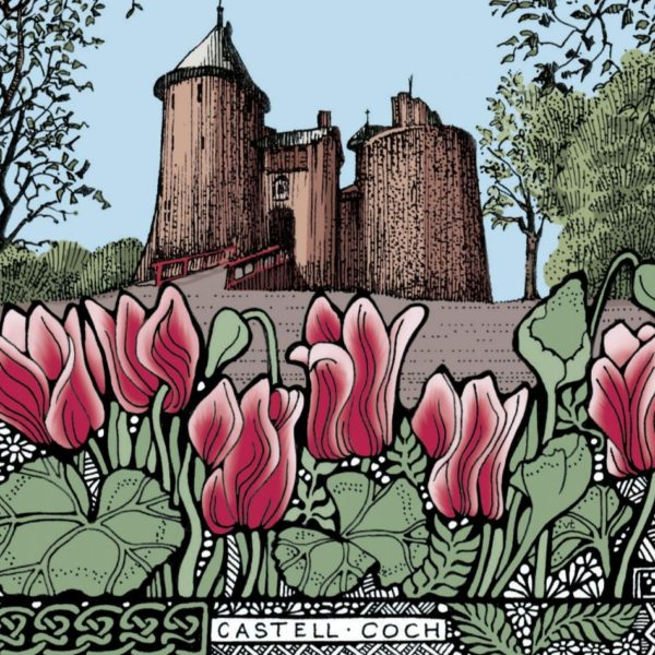 WOAB733 Castell Coch Cyclamen Milltir Sgwâr Square Mile