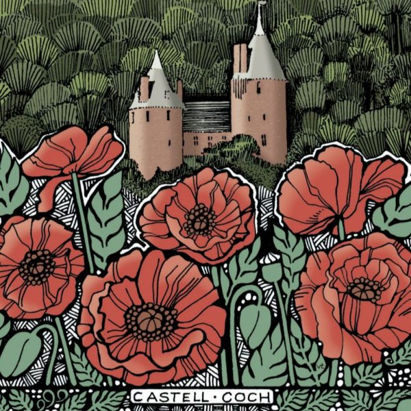 WOAB734 Castell Coch Poppy Milltir Sgwâr Square Mile