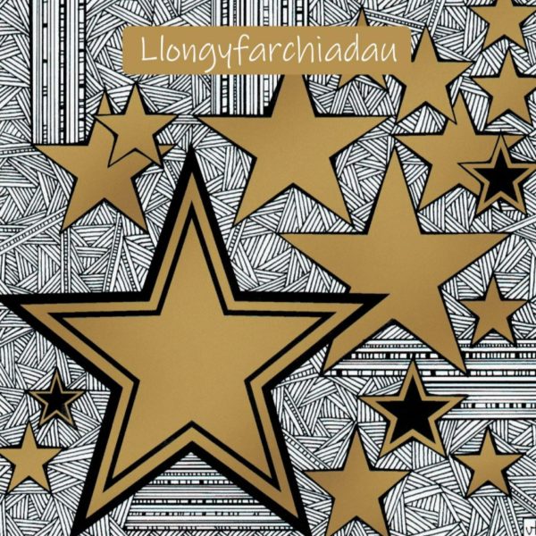 WOAB781 Llongyfarchiadau (congratulations) Gold Stars