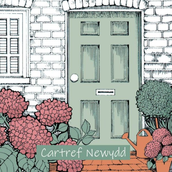 WOAB786 Cartref Newydd Green Door (new home)