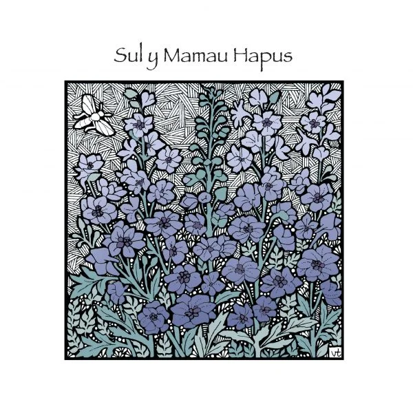 Sul y Mamau Hapus ~ Happy Mother's Day Delphiniums ~ WX2040