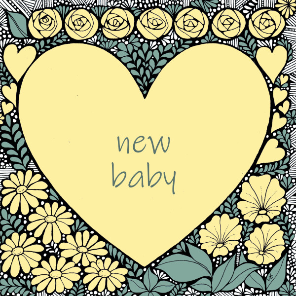 OAB214 New Baby Lemon Heart