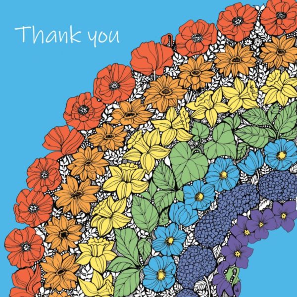 OAB218 NHS Rainbow thank you