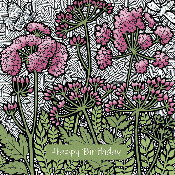OAB274 Wild Parsley Happy Birthday