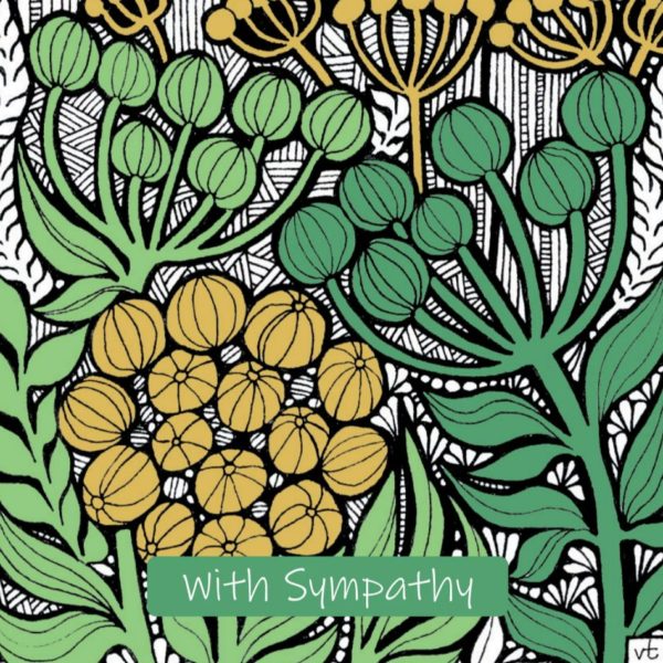 OAB298 With Sympathy Green Seedheads