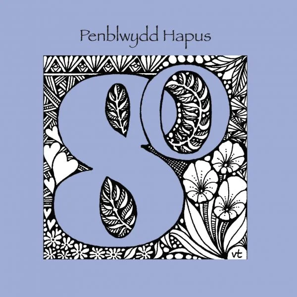 WAAB737 80th Penblwydd Hapus Lilac floral (happy birthday)