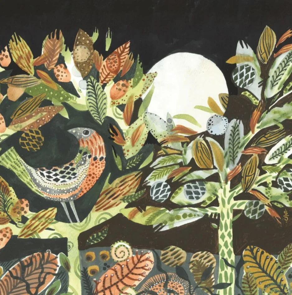 BAB222 Bandra Arts Night Bird Blank
