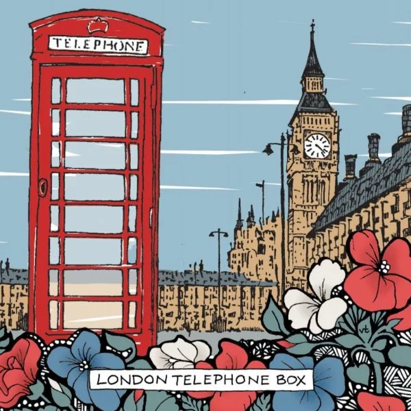 BAB236 London Telephone Box Blank
