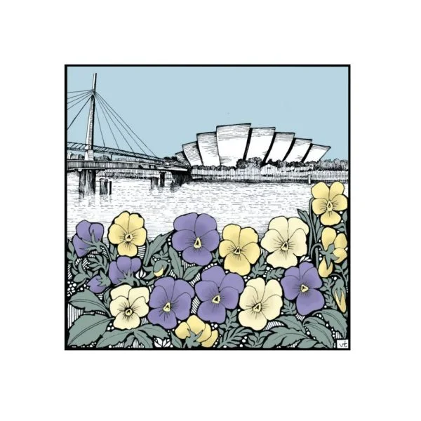 SEC Glasgow Armadillo ~ Pansies ~ WOAB887