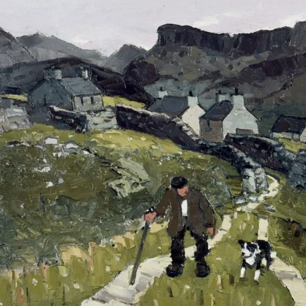 BAB261 Kyffin Williams The Way to the Cottages LLGC