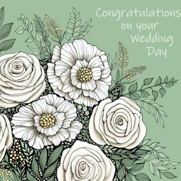OAB321 Wedding Cream Roses