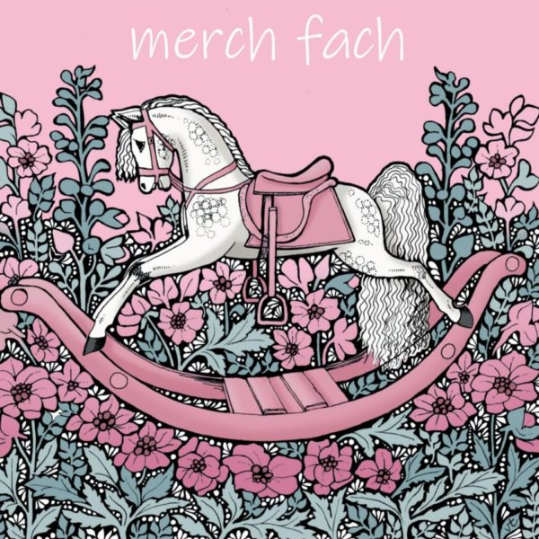 WOAB611 Merch Fach (baby girl) Pink Rocking Horse